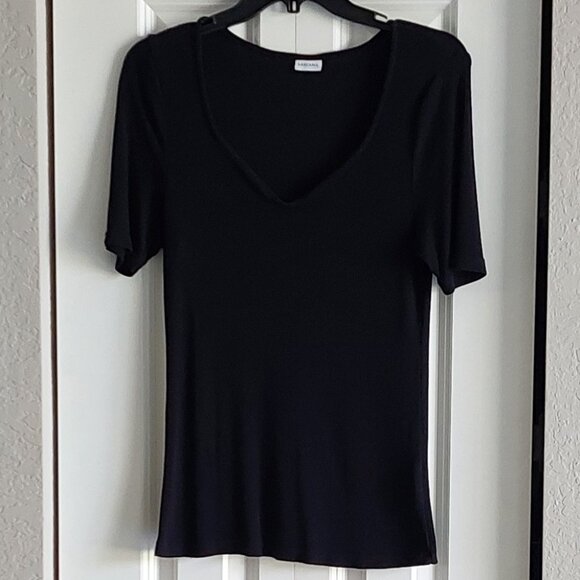 Lascana Short Sleeve Tops 1 Black & 1 Blue Women's Size 8/10 - Picture 3 of 16